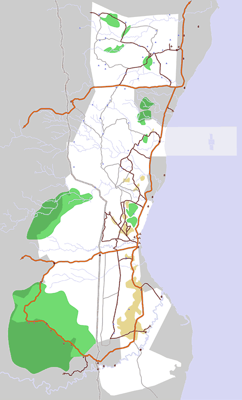 Map of Saadani National Park